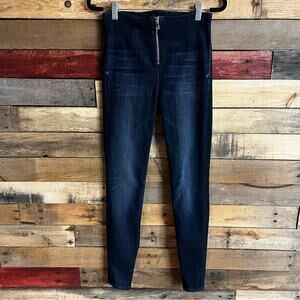 RtA Skinny Leg Jeans With‎ Zippers Hems Size 26